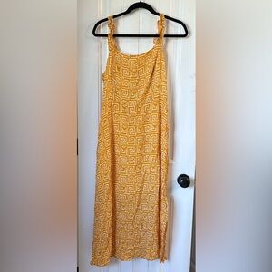❤️ Retro Picnic Dress | Marigold Yellow LUSH L Cottagecore Summer Aesthetic